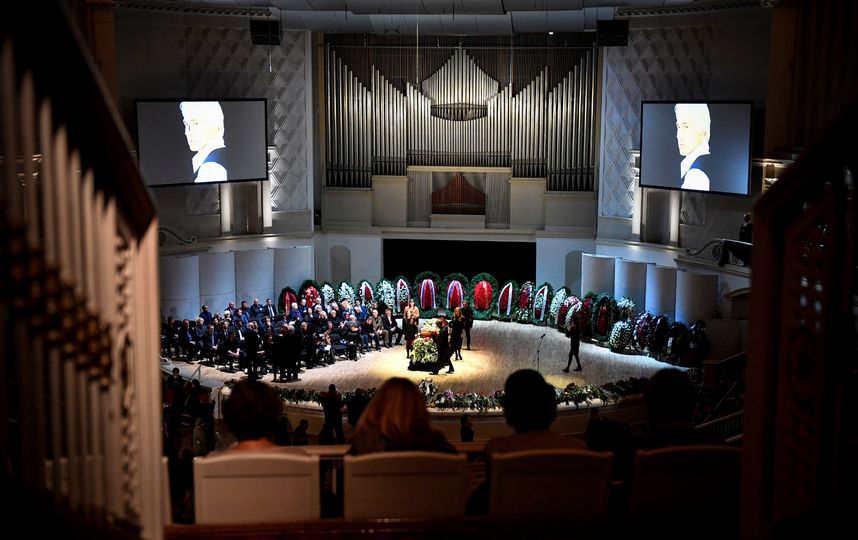 Церемония прощания с Дмитрием Хворостовским. Фото AFP