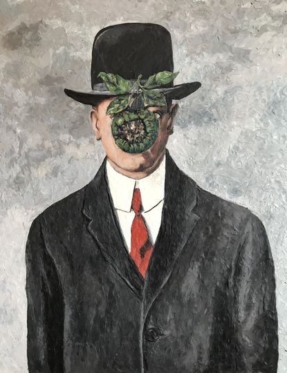 Рене Магрит "Сын человеческий", пластилиновый вариант. Фото предоставила Катерина Нежурина