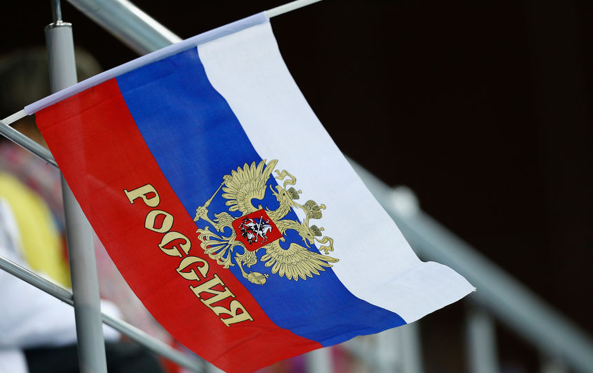 Флаг Российской Федерации. Фото Getty