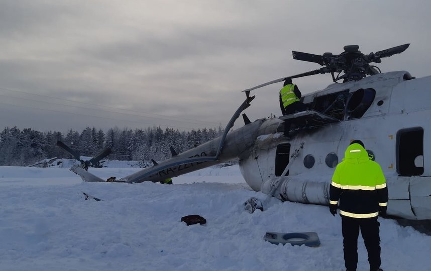 Жёсткая посадка. Фото 24.mchs.gov.ru