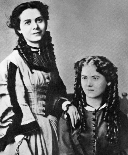 Дочери Карла Маркса Женни (1844-1883) и Лаура (1845-1911). Фото РИА Новости