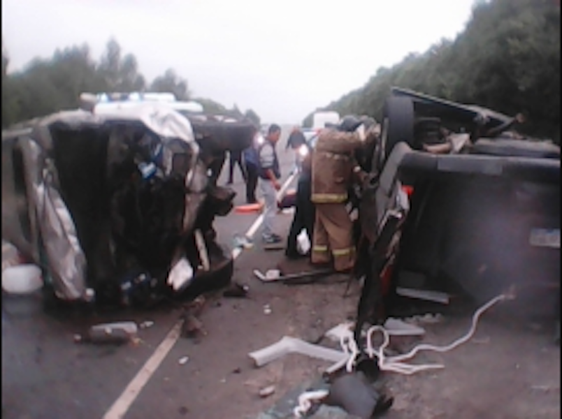 ДТП с микроавтобусом в Рязанской области: Семеро погибли, двое - в очень тяжёлом состоянии
