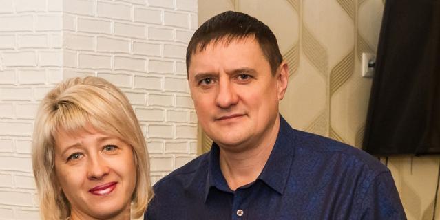 Татьяна Бурсина с мужем.