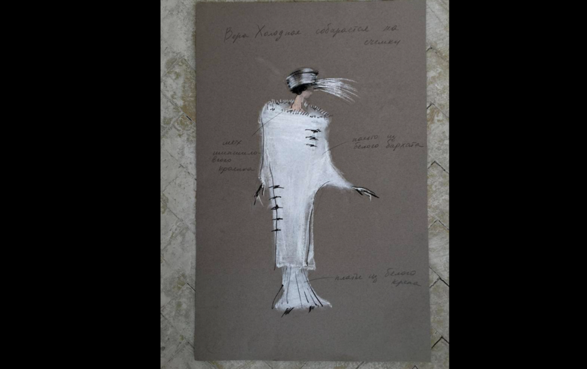 "Кокон" для Паулины Андреевой, чтобы превратить её в Веру Холодную. Фото предоставлены пресс-службой первого канала