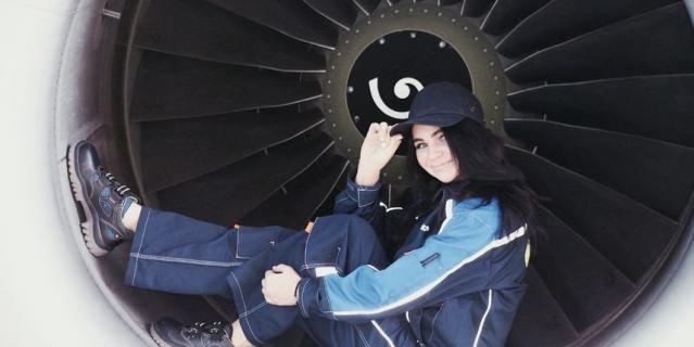Авиамеханик из Новосибирска Татьяна Кожевина.