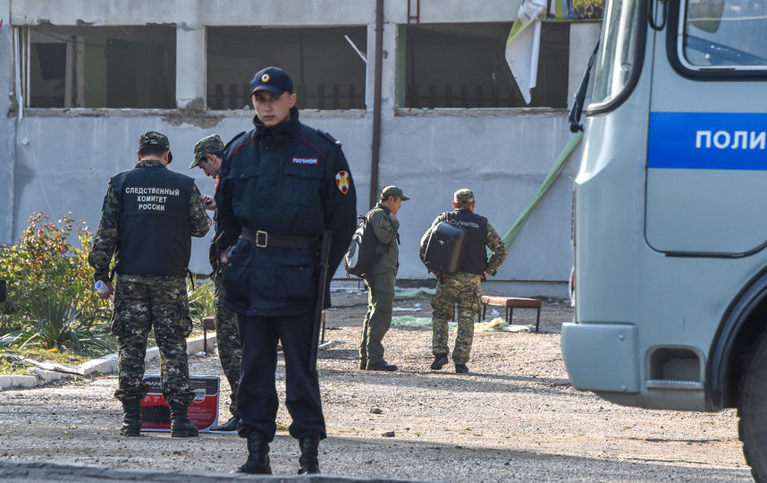 Фото с места трагедии в Керчи. Фото AFP