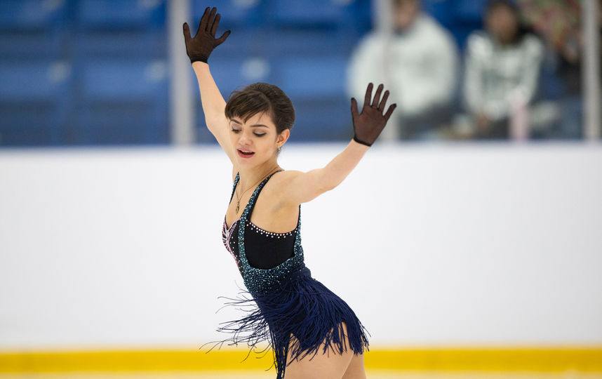 Евгения Медведева на Autumn Classic International 2018 в Канаде. Фото AFP