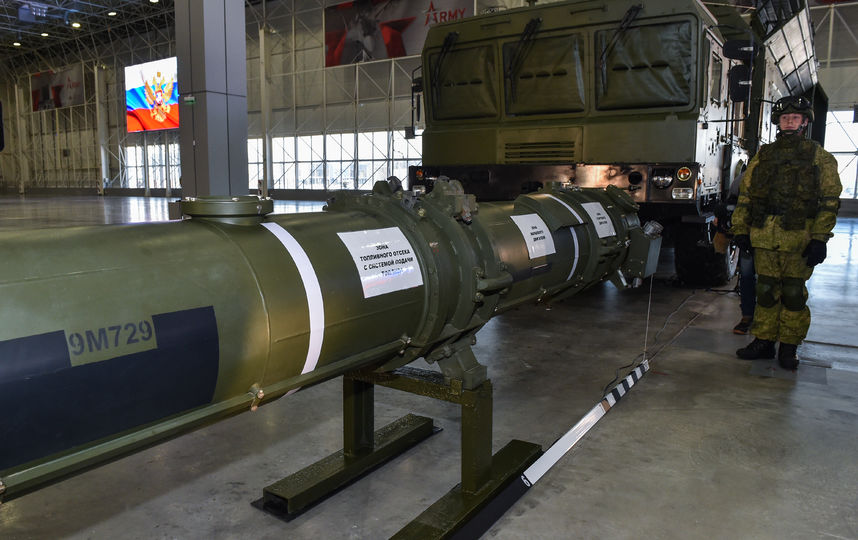 Крылатая ракета 9М729 оперативно-тактического ракетного комплекса "Искандер-М". Фото AFP