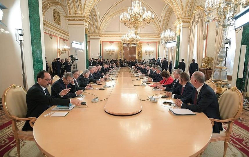 Встреча Владимира Путина и Реджепа Эрдогана в Москве. Фото kremlin.ru