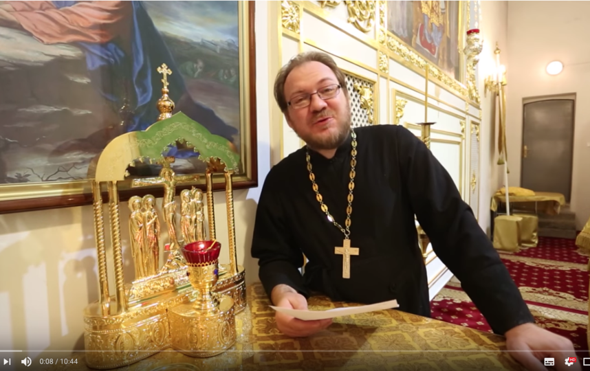 Отец Константин. Фото Скриншот видео YouTube., Скриншот Youtube