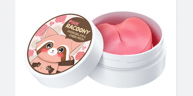 Гидрогелевые патчи для глаз и щёк Secret Key Pink Racoony.