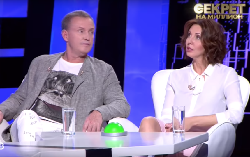 Наталья Сенчукова и Виктор Рыбин в эфире передачи "Секрет на миллион". Фото Скришот YouTube НТВ, Скриншот Youtube