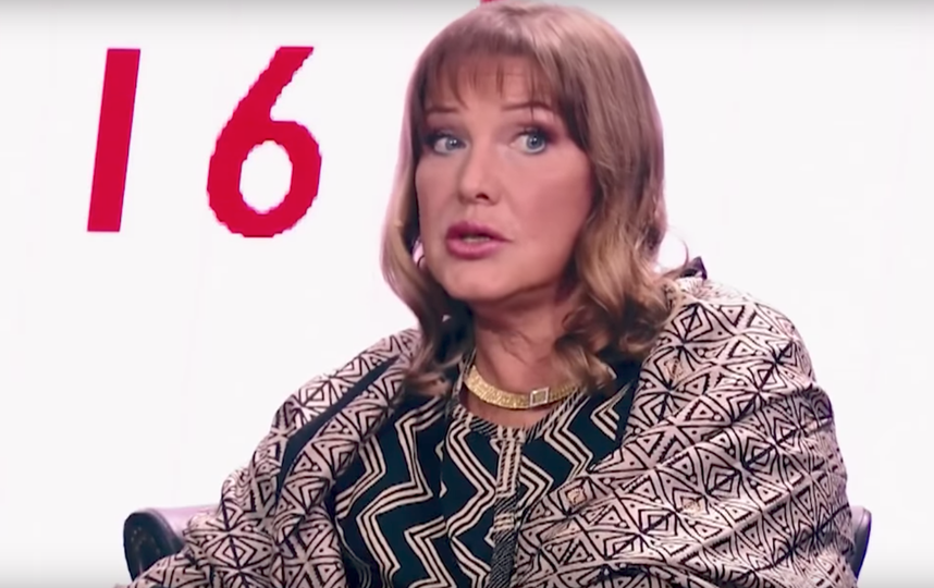 Актриса Елена Проклова с тудии программы "На самом деле". Фото Скриншот Youtube
