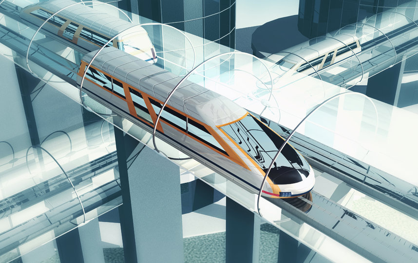 Левитирующий поезд. Фото Пресс-служба форума "Сильные идеи для нового времени"