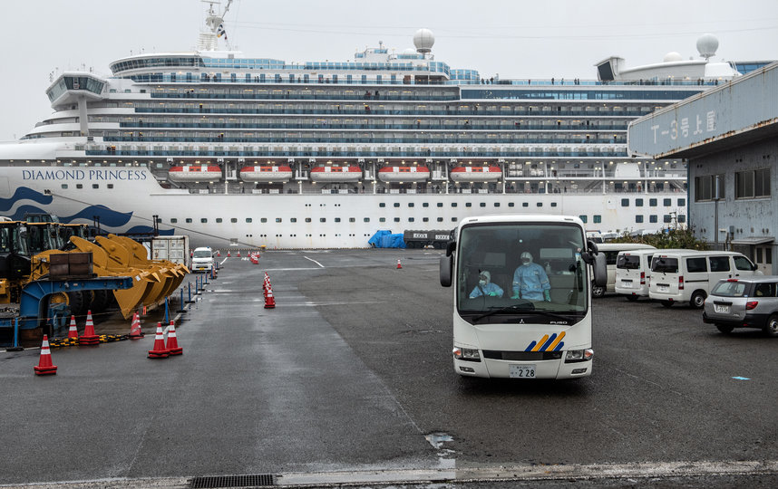 Семерых россиян с Diamond Princess поместили на карантин во Владивостоке