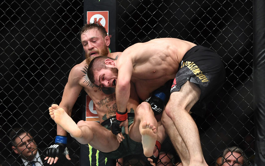 Бой Хабиба Нурмагомедова и Конора Макгрегора. Фото Getty