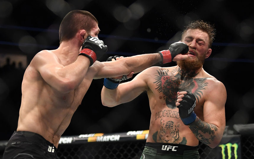 Бой Хабиба Нурмагомедова и Конора Макгрегора. Фото Getty