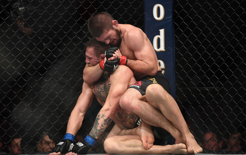 Бой Хабиба Нурмагомедова и Конора Макгрегора. Фото Getty