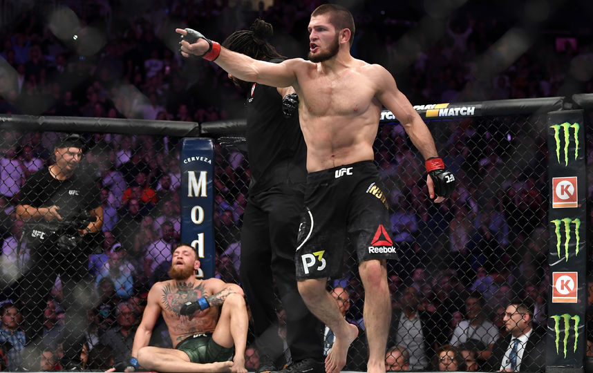 Бой Хабиба Нурмагомедова и Конора Макгрегора. Фото Getty