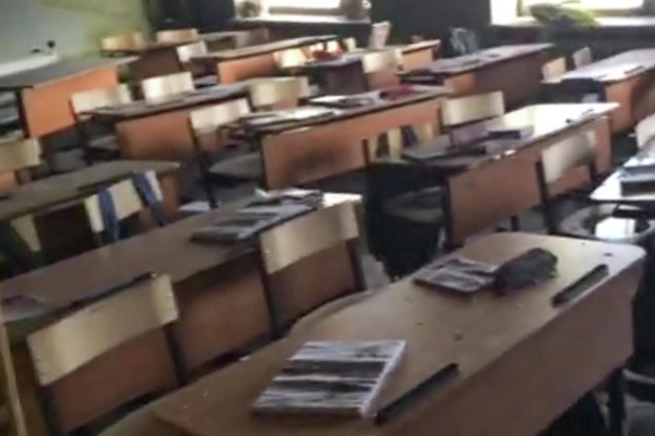 Класс после нападения. Фото РИА Новости