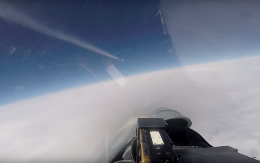 Перехват самолётов НАТО российским Су-27 сняли на видео