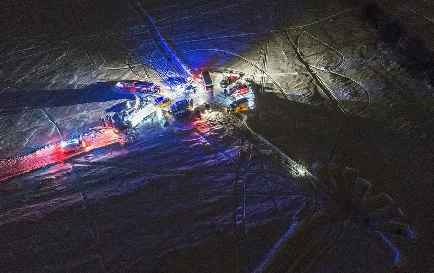 АН-148 потерпел крушение в районе деревни Аргуново. Фото AFP