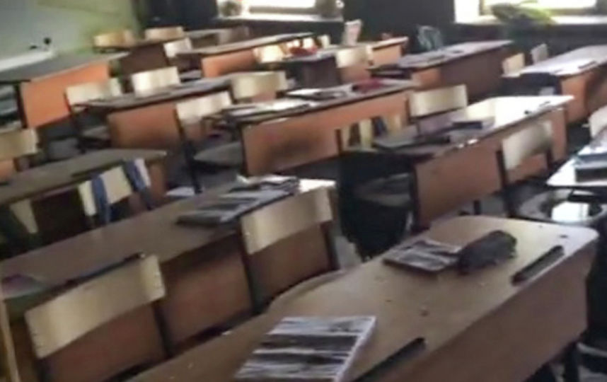 Класс после нападения. Фото РИА Новости