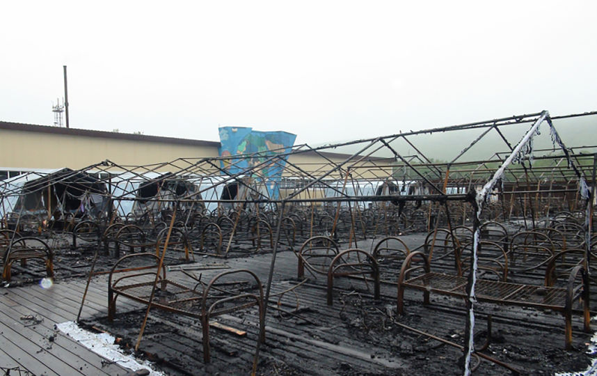 Палаточный лагерь под Хабаровском сгорел дотла. Возбуждены уголовные дела по двум статьям. Фото AFP