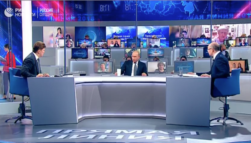 Прямая линия с Путиным-2018: первые ответы на вопросы про новое правительство