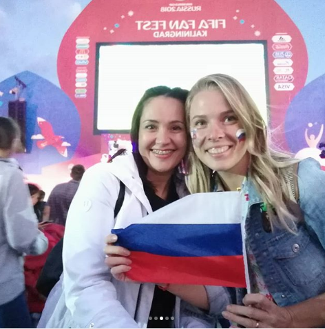 Болельщицы сборной России по футболу. Фото Instagram/liloklimenko