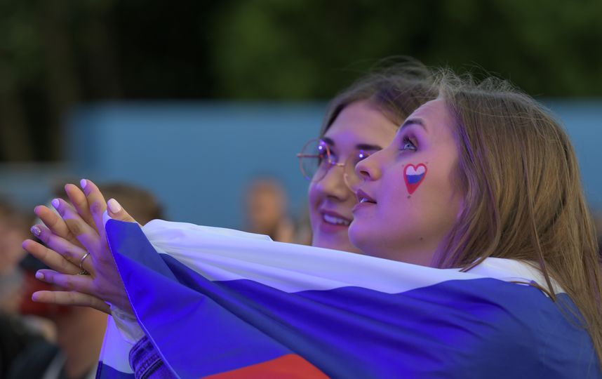Болельщицы на матче Россия – Египет в Санкт-Петербурге. Фото AFP