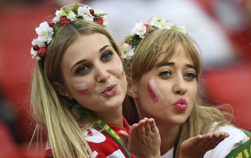 Болельщицы на матче Польша – Сенегал в Москве (стадион "Спартак"). Фото AFP