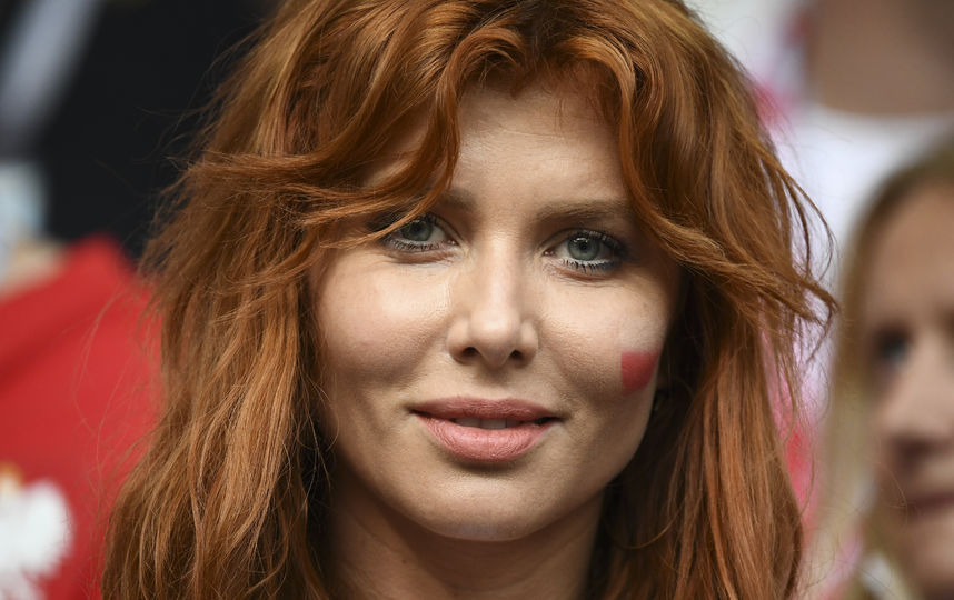 Болельщица на матче Польша – Сенегал в Москве (стадион "Спартак"). Фото AFP