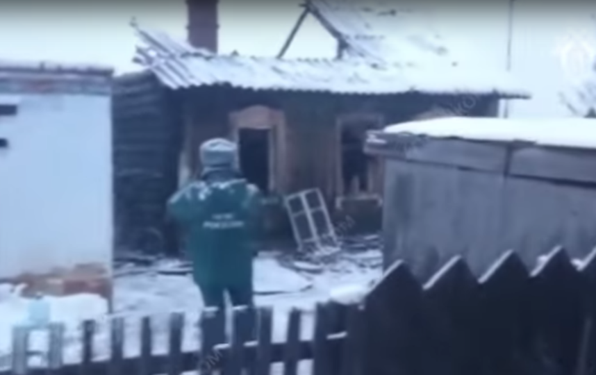СК опубликовал видео с места пожара в Кемеровской области, где погибли шестеро детей