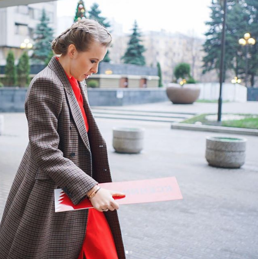 Телеведущая и кандидат в президенты России Ксения Собчак. Фото www.instagram.com/xenia_sobchak