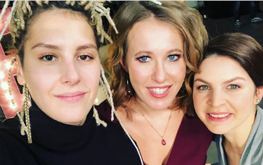 Ирина Горбачёва, Ксения Собчак и Анна Ривина. Фото www.instagram.com/xenia_sobchak