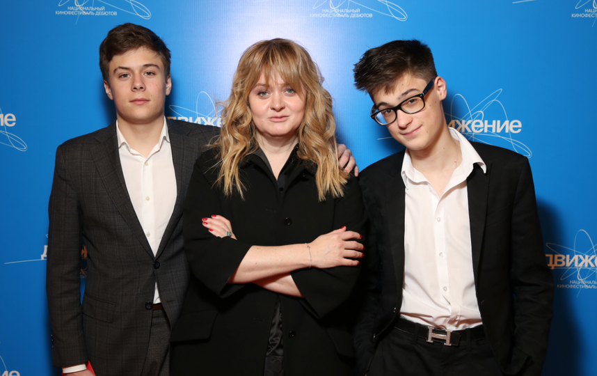 Анна Михалкова с сыновьями. Фото Геннадий Авраменко.