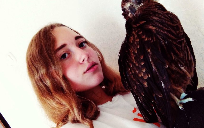 Елизавета и коршун. Фото предоставили герои публикации.