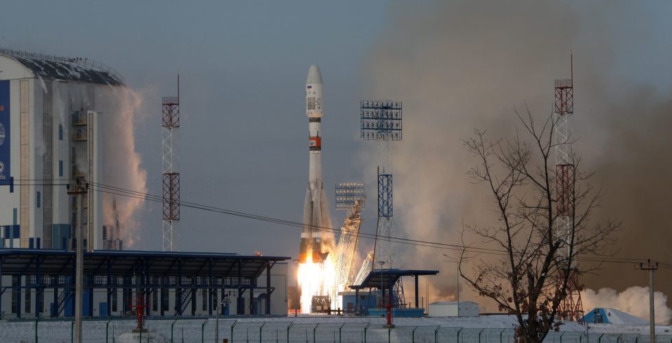 Пуск ракета-носителя "Союз-2.1б" с космодрома Восточный. Фото www.roscosmos.ru
