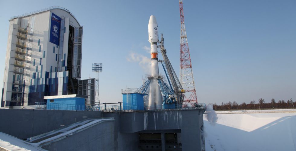 Пуск ракета-носителя "Союз-2.1б" с космодрома Восточный. Фото www.roscosmos.ru
