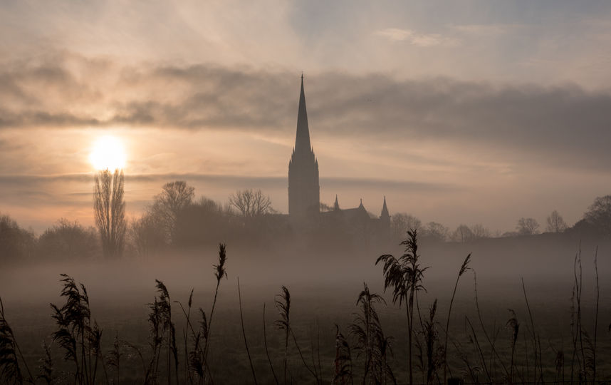 Солсберийский собор (и его шпиль) – тот самый, который приехали посетить Петров и Боширов. Фото Getty