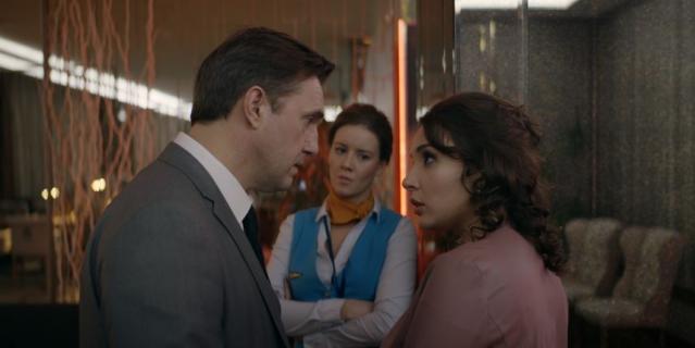 Владимир Вдовиченков, Ирина Старшенбаум и Ольга Дибцева в сериале "Учителя".