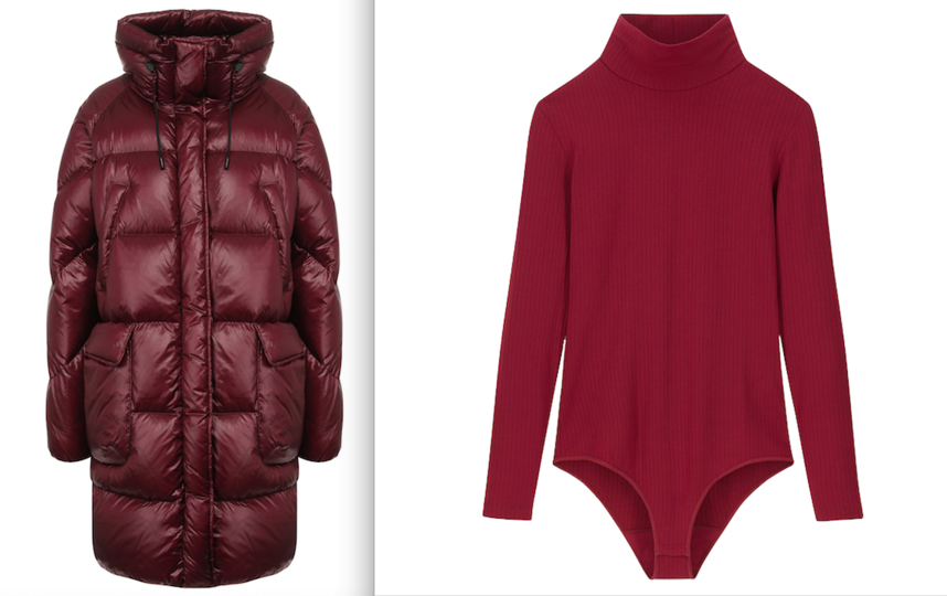 Пуховик, экстратёплое боди. Фото Woolrich, Uniqlo Heattech
