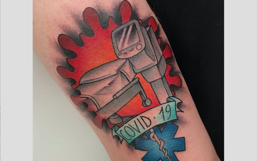 Фантазия тату-мастеров оказалась богата  на изображение  коронавируса. Фото instagram.com