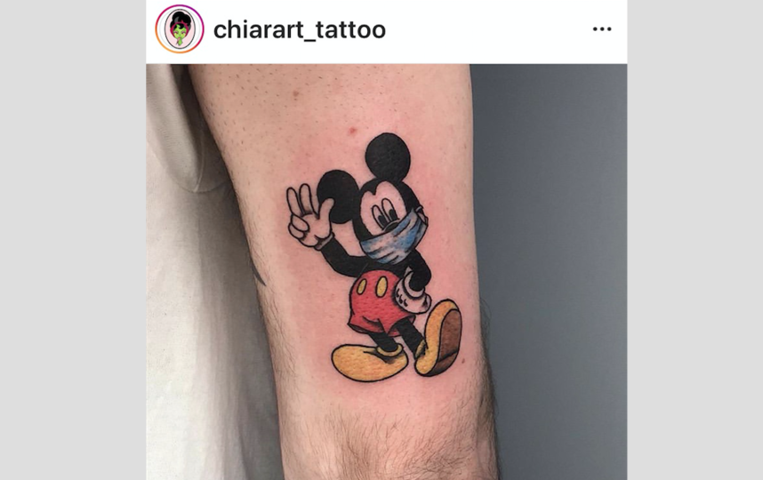 Фантазия тату-мастеров оказалась богата  на изображение  коронавируса. Фото instagram.com