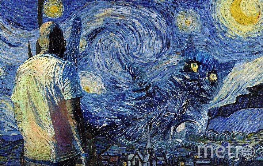 Винсент Ван Гог, Андрей Щербаков и кот. Фото Скриншот Instagram/odnoboko, "Metro"