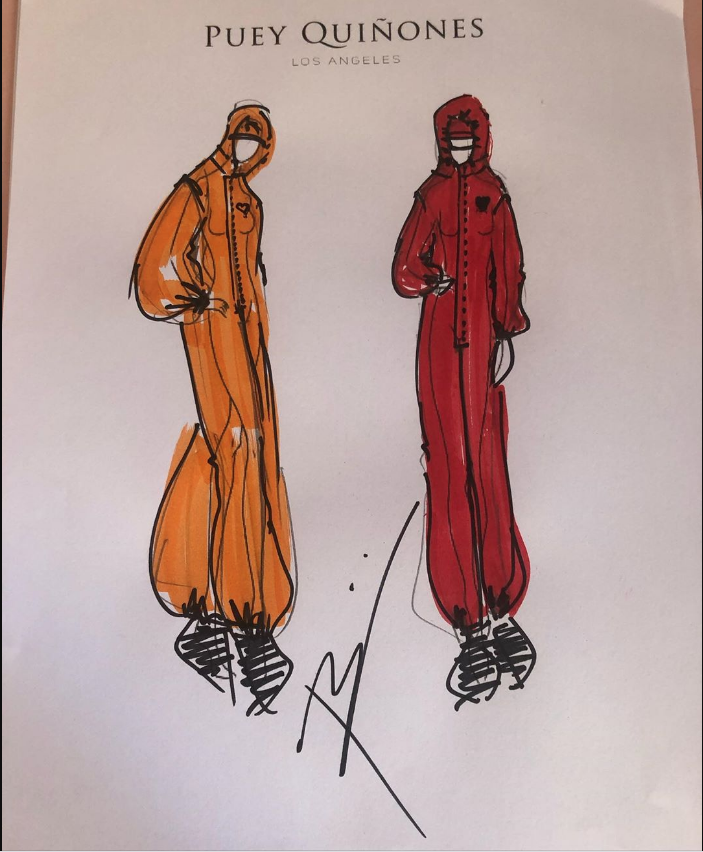 Эскиз костюмов. Фото INSTAGRAM / @pueyquinones, "Metro"