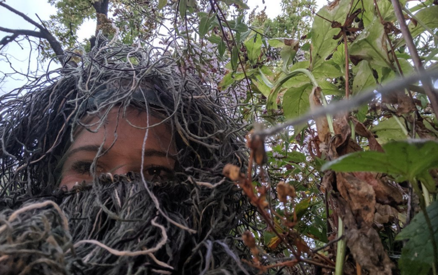 Американка притворилась кустом, чтобы сфотографировать, как её сестре делают предложение. Фото скриншот https://twitter.com/theresemerkel