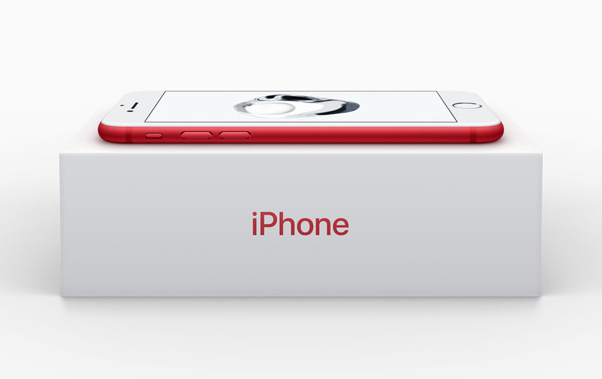 Apple выпустила красный iPhone 7
