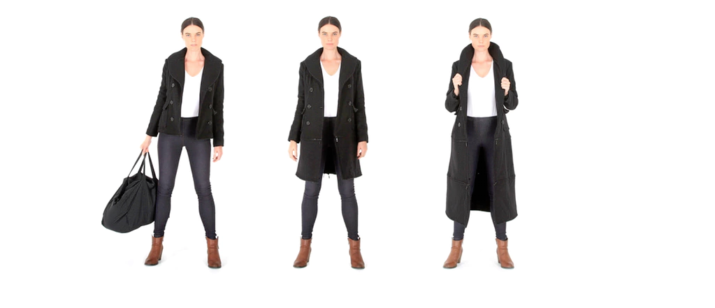 Пальто-трансформер Airport Jacket. Фото Скриншот со страницы Airport Jacket на Kickstarter.